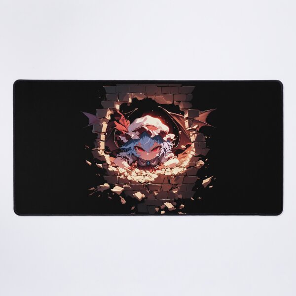 Item preview, Anime Remilia Scarlet Touhou Project Game Chibi Peeking Bat Wings Ruins designed and sold by TorbenKuhano.