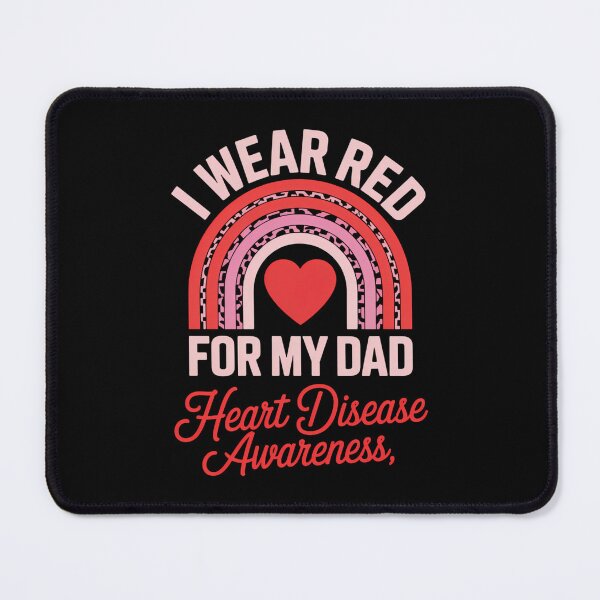 Item preview, Rainbow I Wear Red For My Dad Heart Disease Awareness designed and sold by IdunayaStore.