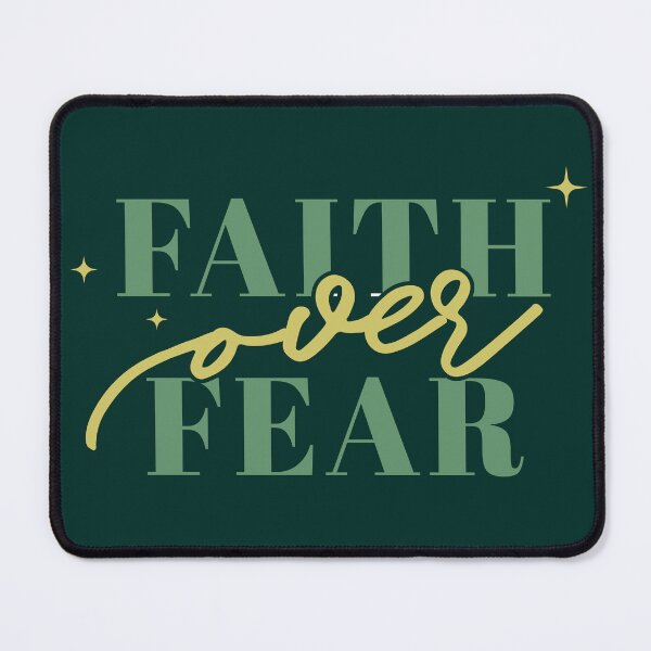 Item preview, Faith Over Fear Christian Art | Modern Bible Quote Typography designed and sold by Blessed Be Your Name.