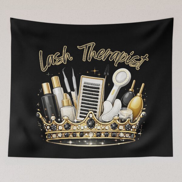 Item preview, Lash Therapist - black and gold designed and sold by Walkaaa Designs.