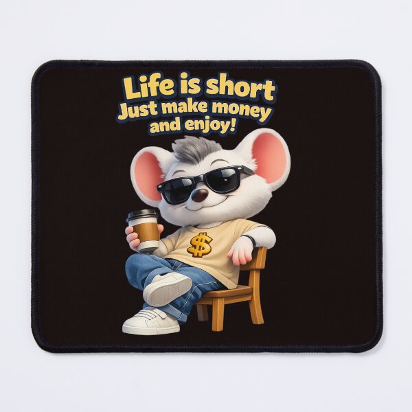 Item preview, Cool Money Zippy Mouse Coffee Vibes, Zippy Tshirt designed and sold by Zippy Creation.