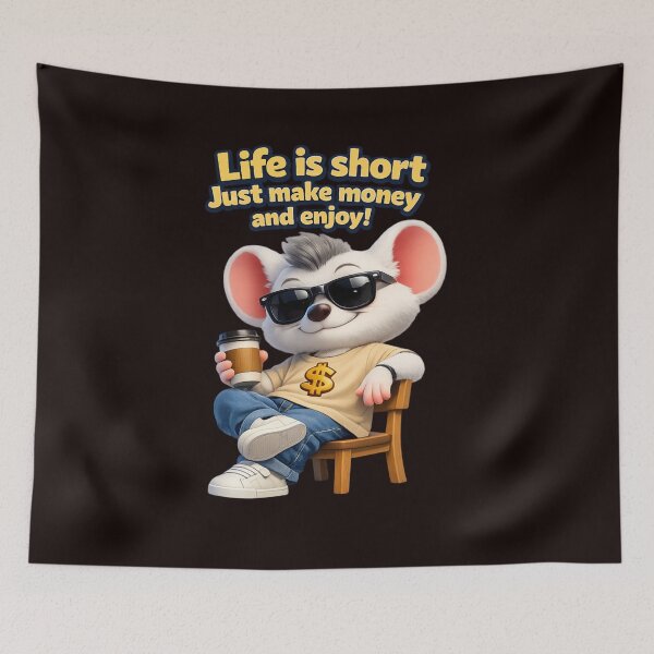 Item preview, Cool Money Zippy Mouse Coffee Vibes, Zippy Tshirt designed and sold by Zippy Creation.