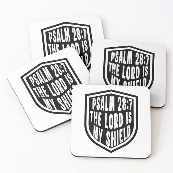 Item preview, Psalm 28:7 – The Lord Is My Shield - Christian Black Design designed and sold by MoriaStore.