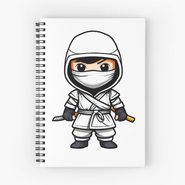 Item preview, Cute White Ninja Warrior – Kawaii Japanese Cartoon Style designed and sold by Shop Arts & Design.