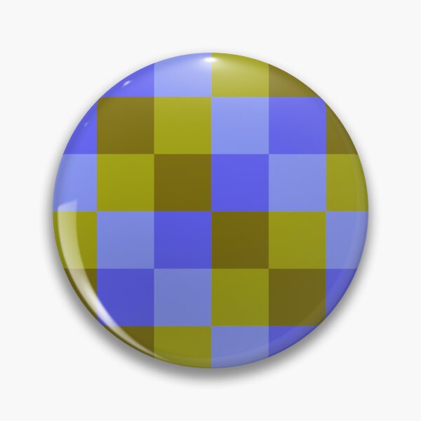 Item preview, Periwinkle and Olive Checkers - Dopamine Checkers designed and sold by FoxfireAndCo.