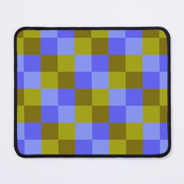 Item preview, Periwinkle and Olive Checkers - Dopamine Checkers designed and sold by FoxfireAndCo.