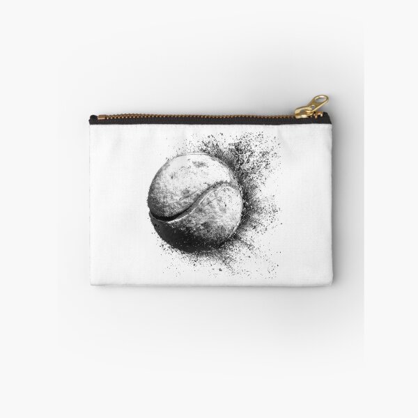 Item preview, Exploding Tennis Ball – Black and White Sports Motion Illustration designed and sold by inkoutninja.