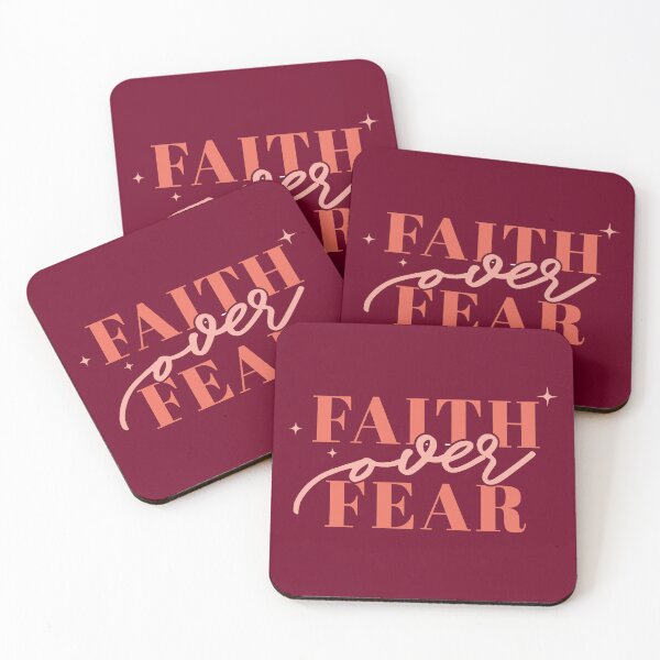 Item preview, Faith Over Fear Christian Quote | Inspirational Bible Art designed and sold by Blessed Be Your Name.