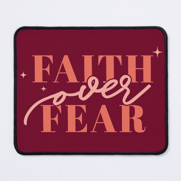 Item preview, Faith Over Fear Christian Quote | Inspirational Bible Art designed and sold by Blessed Be Your Name.