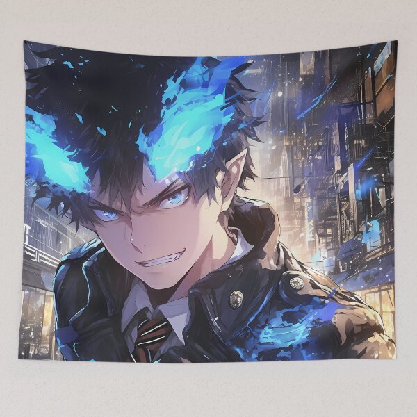 Item preview, Rin Okumura Blue Exorcist Anime Demon Flames designed and sold by TorbenKuhano.