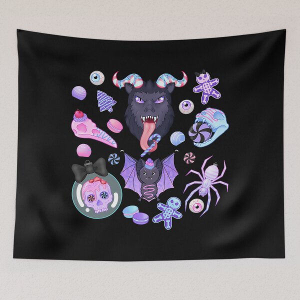 Item preview, Spooky Hexmas Pastel Goth Icons designed and sold by xuckdbfzzwz27.