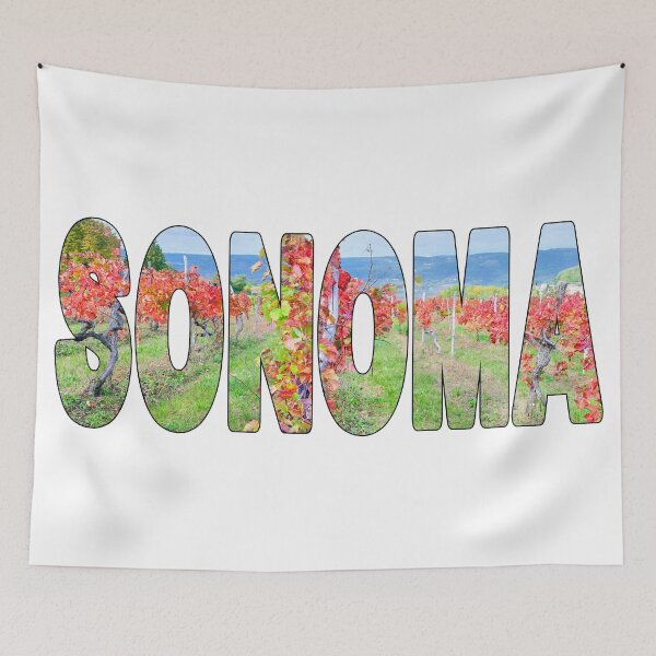 Item preview, SONOMA - Wine Region Northern California Winery Vineyard in Fall designed and sold by Adam Gormley.