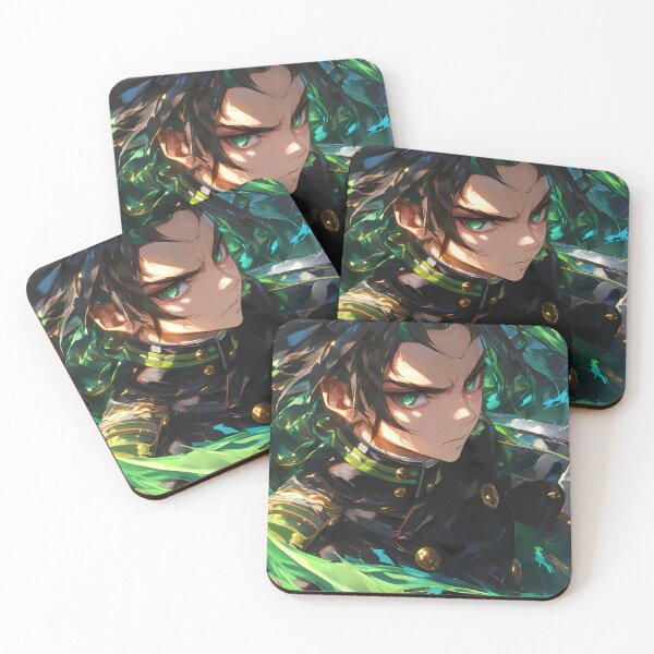 Item preview, Hyakuya Yuuichirou fierce resolve Seraph of the End anime battle designed and sold by TorbenKuhano.