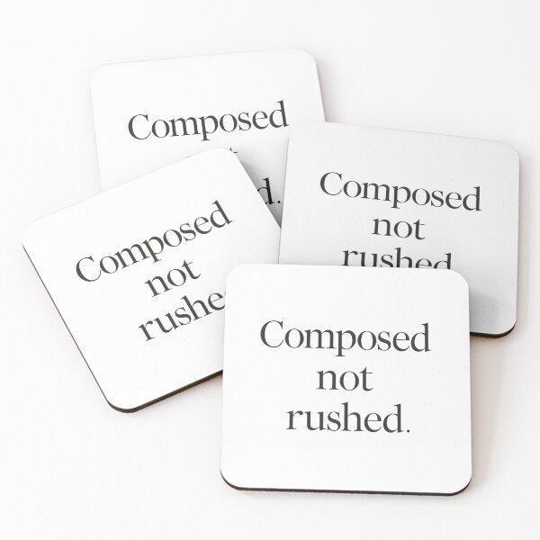 Item preview, Composed Not Rushed – Quiet Luxury Minimal Quote designed and sold by Irene Catchmind.