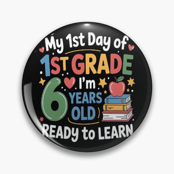Item preview, My First Day Of 1st Grade 6 Years old Back to School designed and sold by TeamLequid.