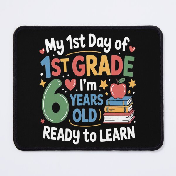 Item preview, My First Day Of 1st Grade 6 Years old Back to School designed and sold by TeamLequid.