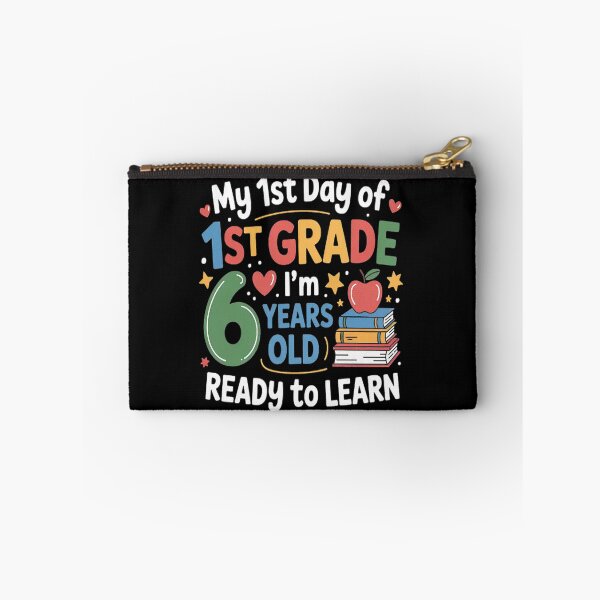 Item preview, My First Day Of 1st Grade 6 Years old Back to School designed and sold by TeamLequid.