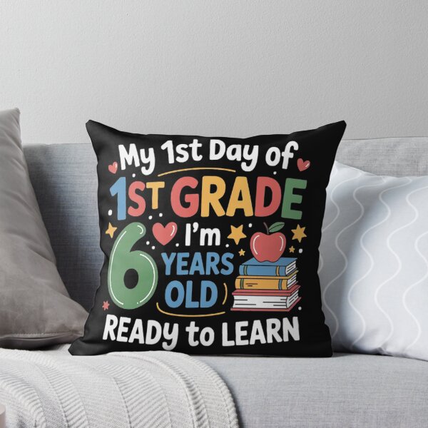 Item preview, My First Day Of 1st Grade 6 Years old Back to School designed and sold by TeamLequid.