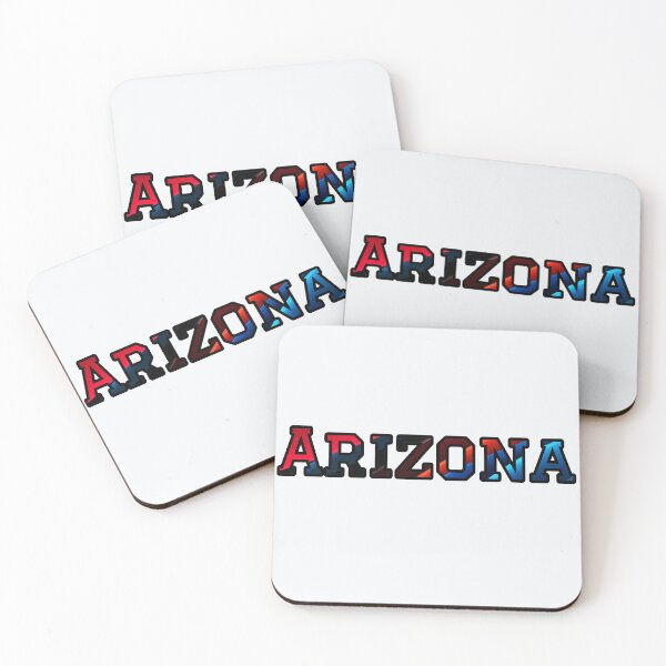Item preview, Arizona Pride Art | Red and Navy Abstract State Typography designed and sold by Long Family Gifts.