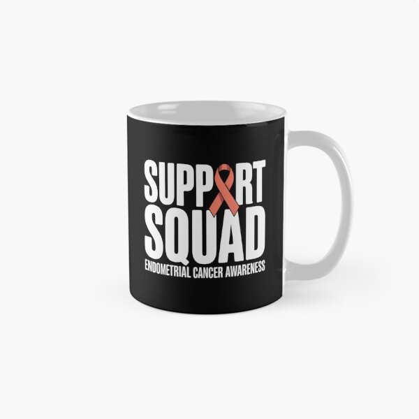 Item preview, Peach Ribbon Support Squad Endometrial Cancer Awareness designed and sold by IdunayaStore.