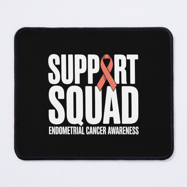 Item preview, Peach Ribbon Support Squad Endometrial Cancer Awareness designed and sold by IdunayaStore.