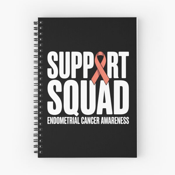 Item preview, Peach Ribbon Support Squad Endometrial Cancer Awareness designed and sold by IdunayaStore.