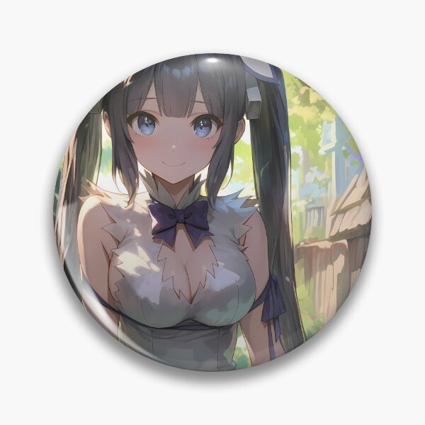 Item preview, Hestia DanMachi Anime Girl Goddess Sitting in Serene Garden designed and sold by TorbenKuhano.