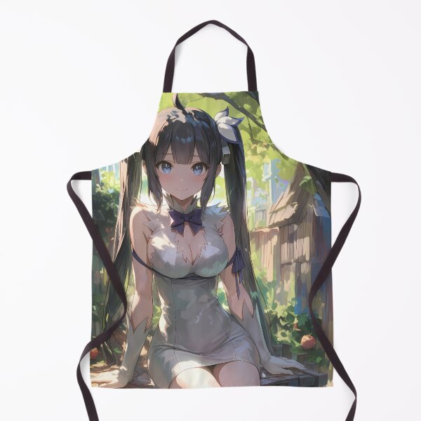 Item preview, Hestia DanMachi Anime Girl Goddess Sitting in Serene Garden designed and sold by TorbenKuhano.