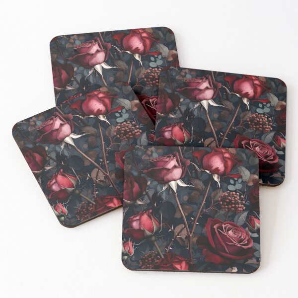 Item preview, Dark Romantic Roses Floral Pattern – Moody Botanical Art designed and sold by Trove Designs.