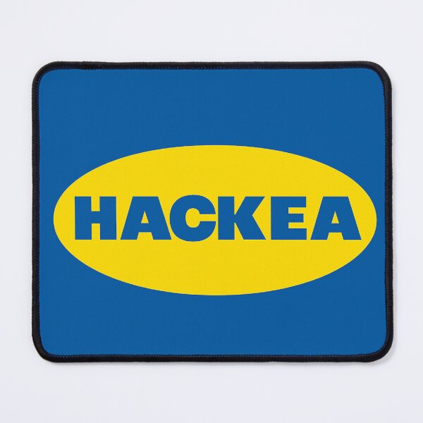 Artikelvorschau, Hacker "Hackea" Lustige Cybersicherheit IKEA Parodie Möbel Logo entworfen und verkauft von ShiftStudios.