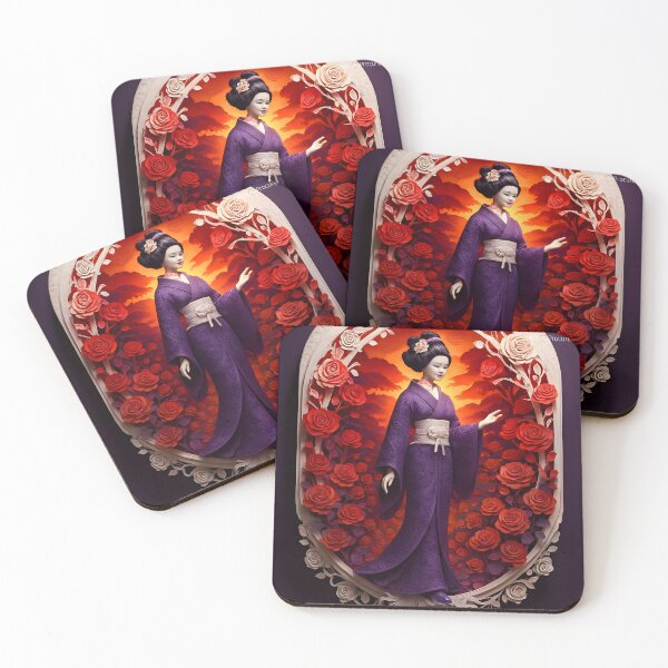 Item preview, Kirigami Paper Portrait of a Geisha designed and sold by MatureProcure.