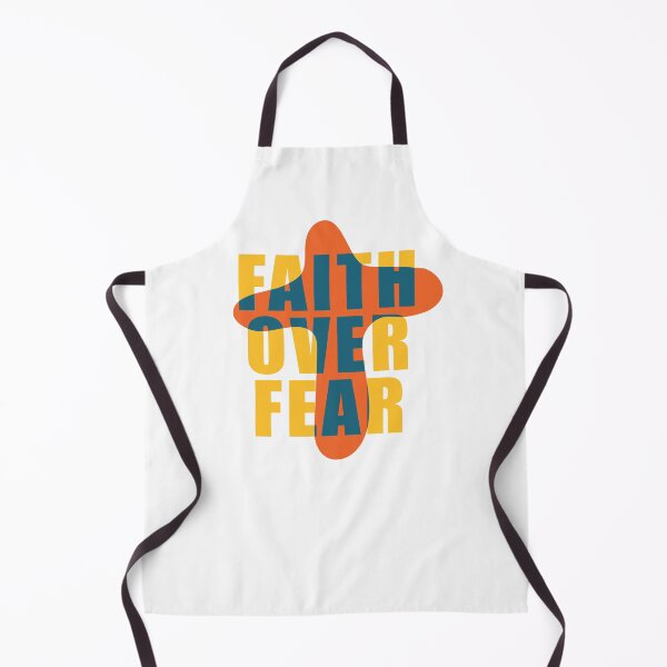 Item preview, Faith Over Fear Christian Quote | Modern Cross Typography Art designed and sold by Blessed Be Your Name.