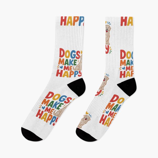 Item preview, Dogs Make Me Happy  Dog Lover Positive Vibes designed and sold by Nzgiftsandmore.