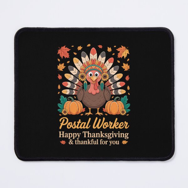 Item preview, Postal Worker Thanksgiving Turkey Fall Pumpkins Mailman designed and sold by FaithAbbott.