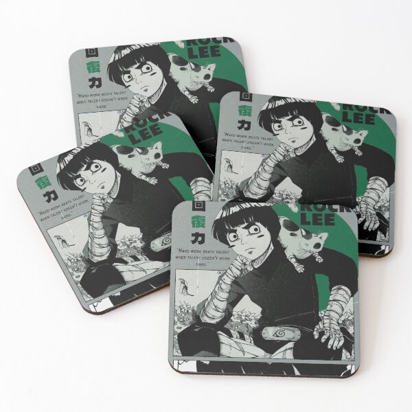 Item preview, Rock Lee Vintage Manga Poster - Hard Work Beats Talent Dark Academia Art Print designed and sold by Mangartist07.