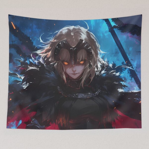 Item preview, dArc Jeanne d’Arc Alter Fate Grand Order Dark Anime Girl with Flaming Blade designed and sold by TorbenKuhano.