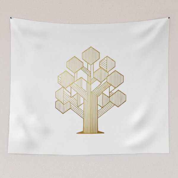 Item preview, Golden Tree of Structure – Geometric Symbolism in Minimalist Form designed and sold by Cristhian Almanza.