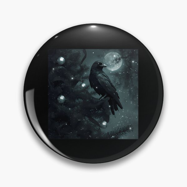 Item preview, Goth Raven Christmas Postcard designed and sold by xuckdbfzzwz27.