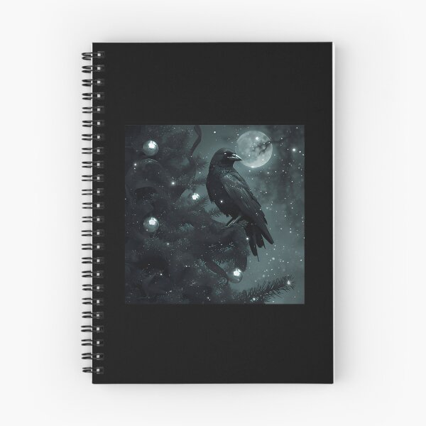 Item preview, Goth Raven Christmas Postcard designed and sold by xuckdbfzzwz27.
