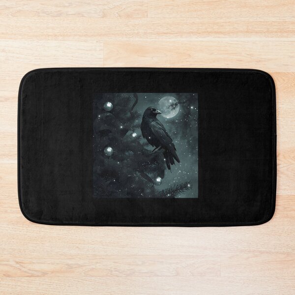 Item preview, Goth Raven Christmas Postcard designed and sold by xuckdbfzzwz27.