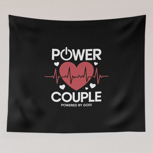 Item preview, Power Couple Christian Couples Matching Valentines Day designed and sold by IdunayaStore.