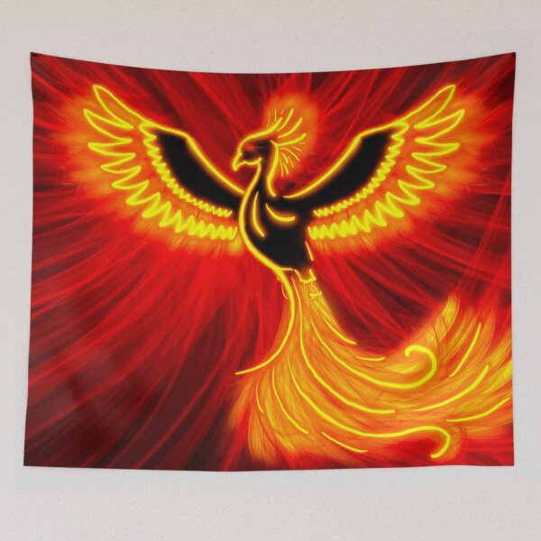 Item preview, I Rise, I Fly: Celestial Phoenix Rising (Inferno Edition) designed and sold by Cosmic Cats Studio.