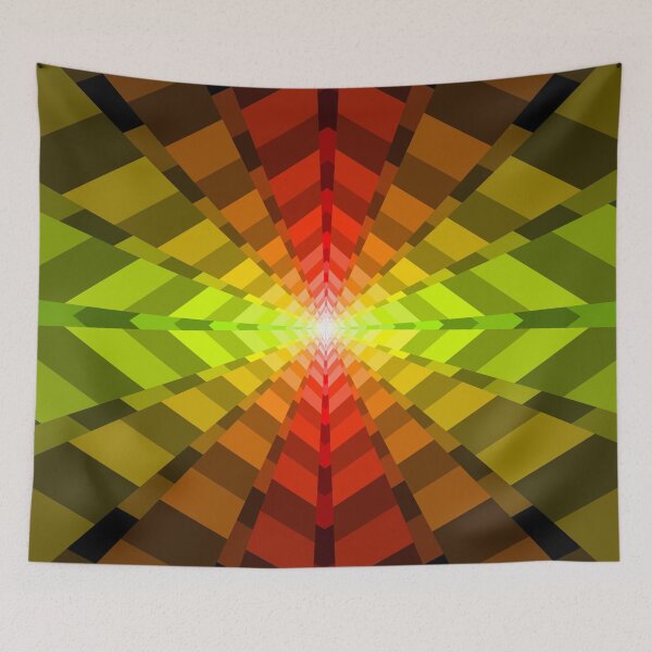 Item preview, Geometric Layout In Reds, Oranges and Yellow, Geometric Abstraction, Abstract Art designed and sold by DDJust4U.