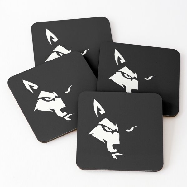 Item preview, Minimalist Noir Wolf Head – Off-White Monochrome Predator Design designed and sold by JonelCrafts.