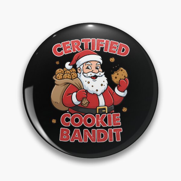 Item preview, Certified Cookie Bandit Sarcastic Goth Santa designed and sold by xuckdbfzzwz27.