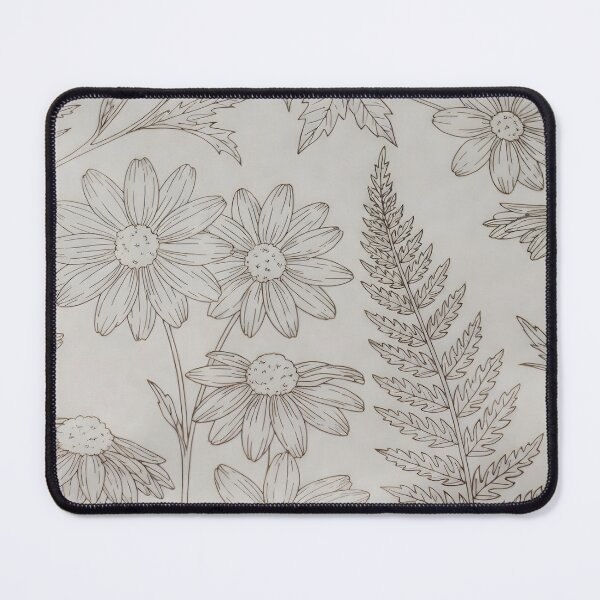 Item preview, Minimalist Daisy Line Art Floral Pattern designed and sold by Trove Designs.