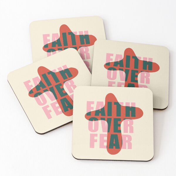 Item preview, Faith Over Fear Bible Quote | Contemporary Christian Typography designed and sold by Blessed Be Your Name.
