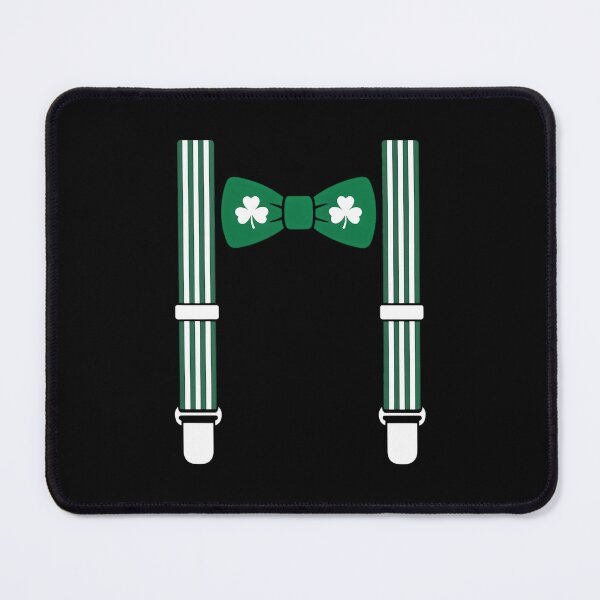 Item preview, Saint Patricks Day Shamrock Bow Tie Suspenders designed and sold by FaithAbbott.