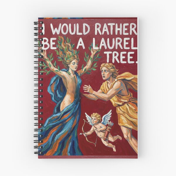 Item preview, "I would rather be a laurel tree." Apollo and Daphne anti Valentine's Day gift designed and sold by Filologica.