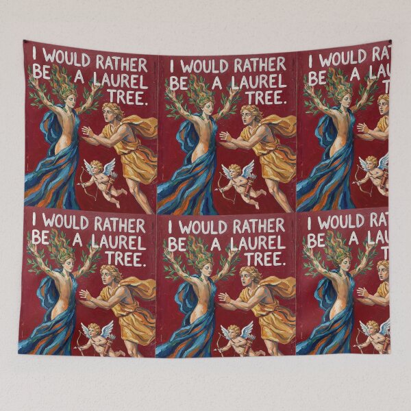 Item preview, "I would rather be a laurel tree." Apollo and Daphne anti Valentine's Day gift designed and sold by Filologica.